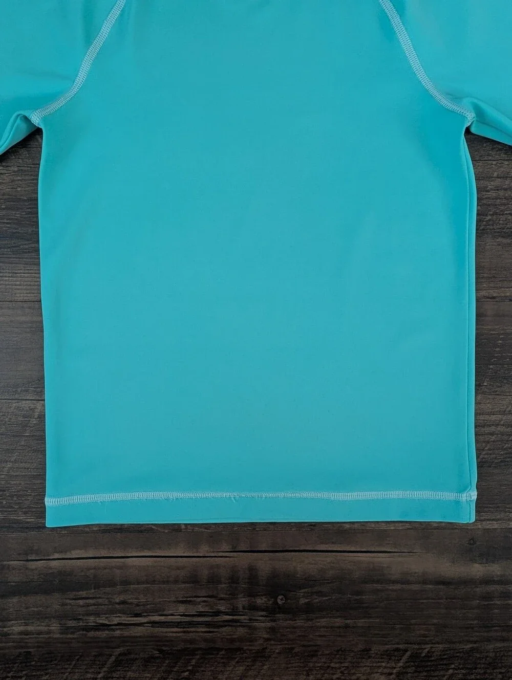 Hanna Andersson Turquoise Rash Guard Swim Top